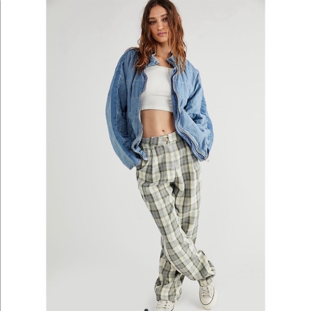 Free People Denim Dolman Quilted Jacket - Picture 3 of 16